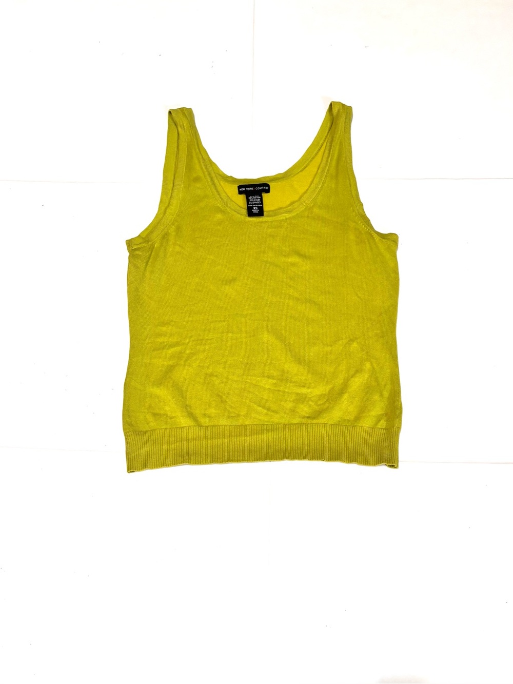51. ⭐️New York & Company Women's Bright Lime Tank Top